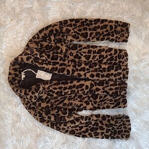 Women's hem & thread Leopard Jacket
